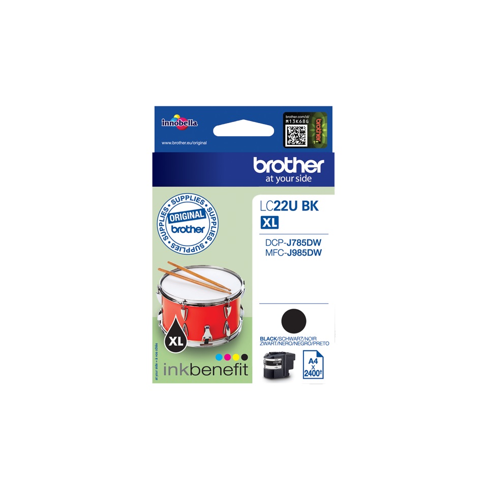 Cartuccia BROTHER originale  LC-22UBK