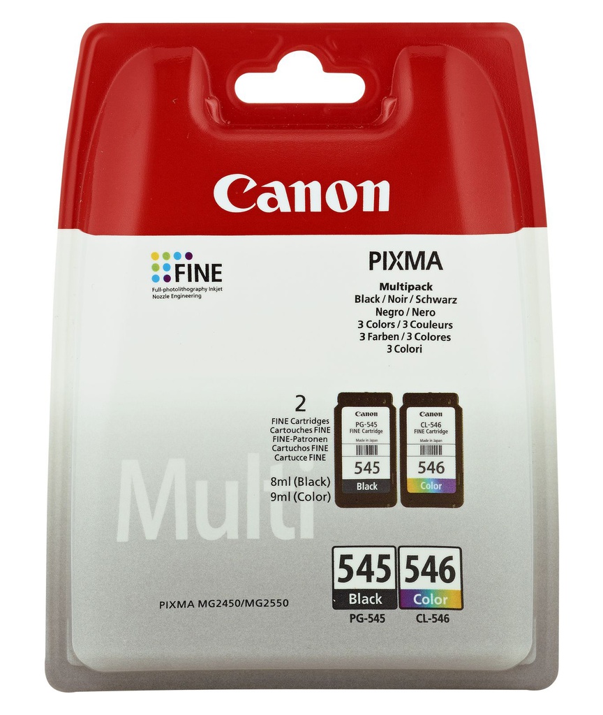 Cartuccia CANON originale  8287B005, PG-545+CL-546
