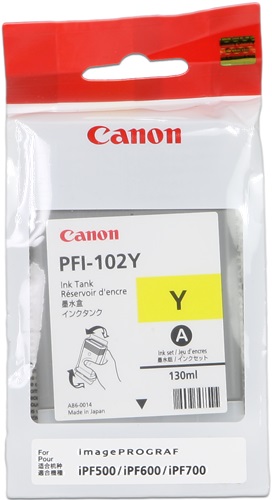 Cartuccia CANON originale  0898B001, PFI-102Y