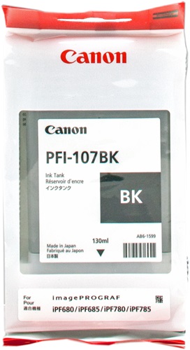 Cartuccia CANON originale  6705B001, PFI-107BK