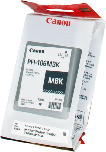 Cartuccia CANON originale  6620B001, PFI-106MBK