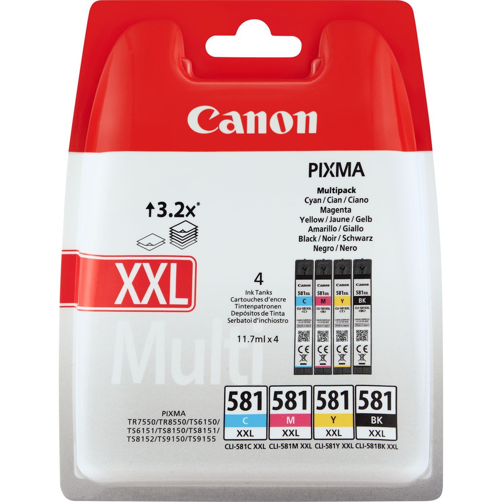 Cartuccia CANON originale  1998C005, CLI-581XXL