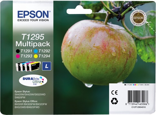 Cartuccia EPSON originale  C13T12954010, C13T12954012, T1295