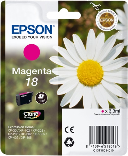Cartuccia EPSON originale  18, C13T18034010, C13T18034012
