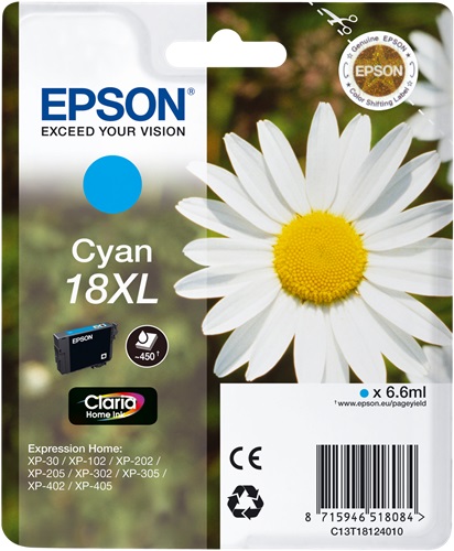 Cartuccia EPSON originale  18XL, C13T18124010, C13T18124012