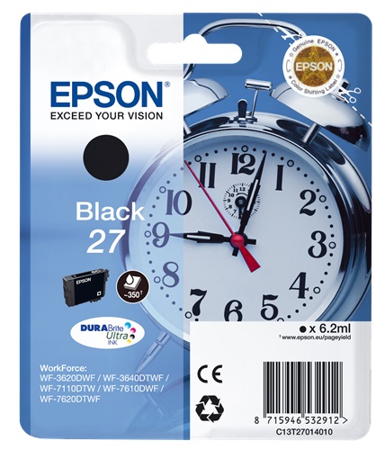 Cartuccia EPSON originale  27, C13T27014010, C13T27014012