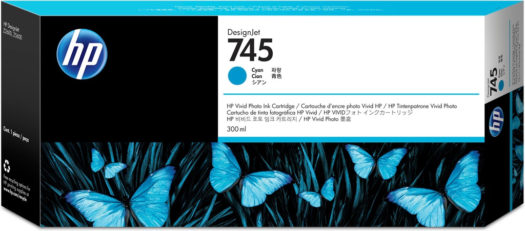 Cartuccia HP originale  745, F9K03A