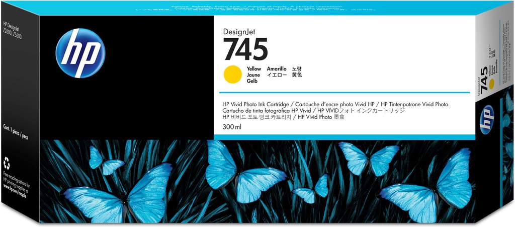 Cartuccia HP originale  745, F9K02A