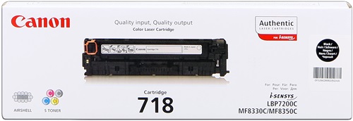 Toner Laser Originale CANON  2662B002, 718 BK