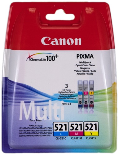 [IO-4606533] Cartuccia CANON originale  2934B007, 2934B010, CLI-521