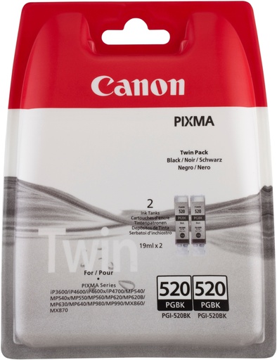 [IO-4608038] Cartuccia CANON originale  2932B012, PGI-520BK