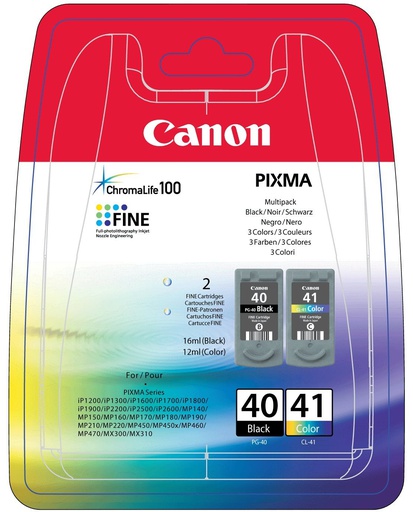 [IO-4608046] Cartuccia CANON originale  0615B043, CL-41, PG-40