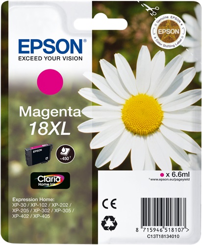 [IO-4607590] Cartuccia EPSON originale  18XL, C13T18134010, C13T18134012