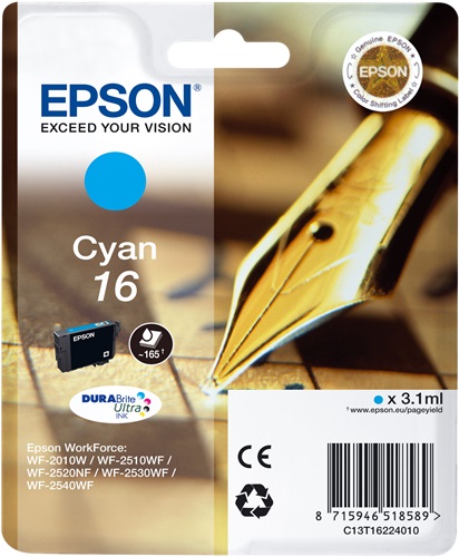 [IO-4607795] Cartuccia EPSON originale  16, C13T16224010, C13T16224012