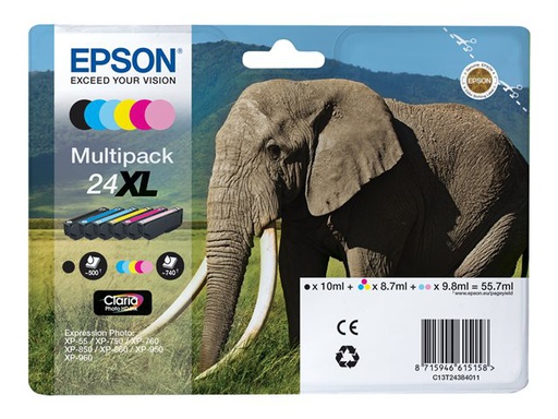 [IO-4607817] Cartuccia EPSON originale  24XL, C13T24384010, C13T24384011
