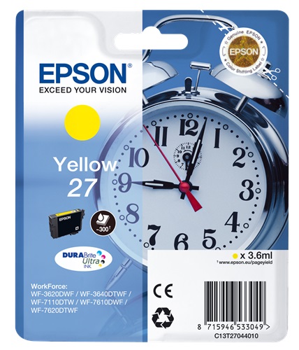 [IO-4608484] Cartuccia EPSON originale  27, C13T27044010, C13T27044012