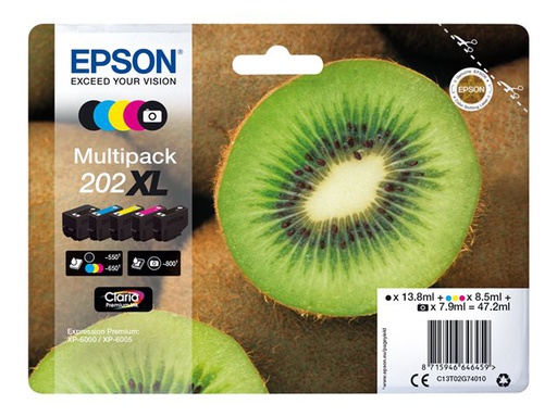 [IO-4604392] Cartuccia EPSON originale  202XL, C13T02G74010