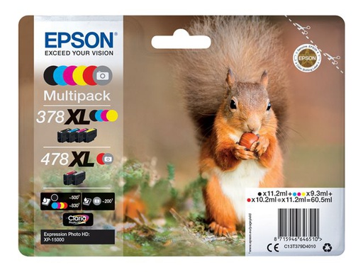 [IO-4605720] Cartuccia EPSON originale  378XL, 478XL, C13T379D4010