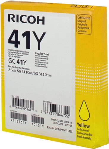 [IO-4609337] Cartuccia RICOH originale  405764, GC-41Y