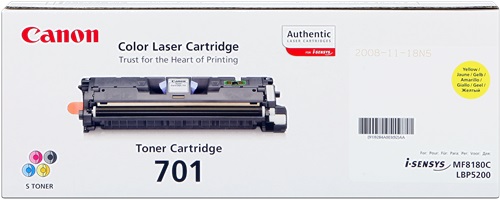 [TO-4606066] Toner Laser Originale CANON  701Y, 9284A003