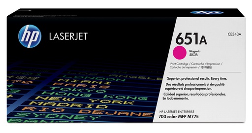[TO-4607886] Toner Laser Originale HP  651A, CE343A